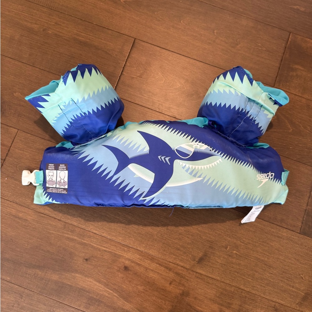 Speedo Blue and Teal Shark Swim Vest Puddle Jumper
